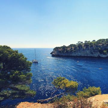 View to the ocean south of Cassis, France
