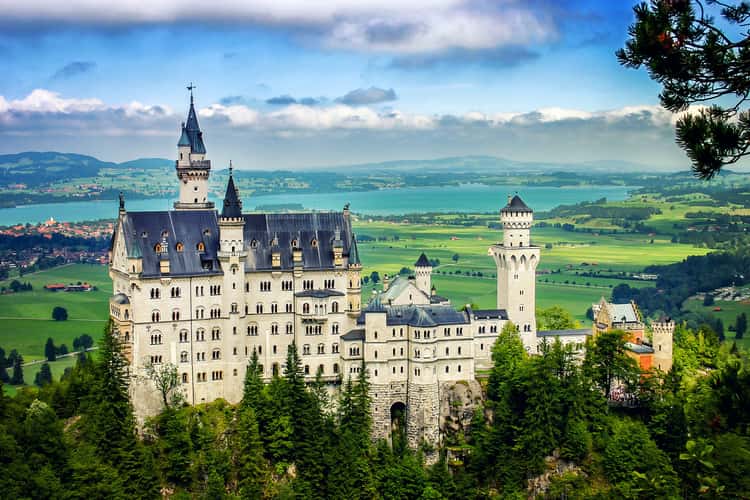 Neuschwanstein Castle from Marienbridge - The classic view