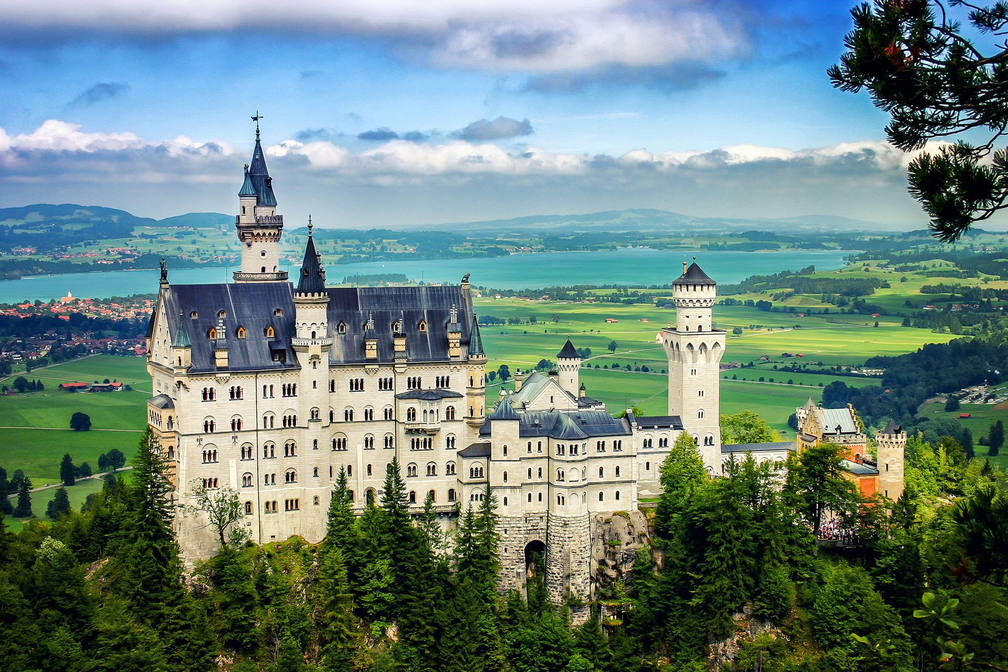 Neuschwanstein Castle from Marienbridge - The classic view, Germany