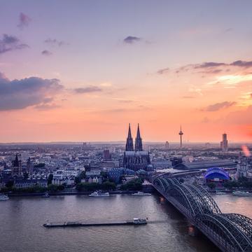 View from Triangle Tower in Cologne, Germany