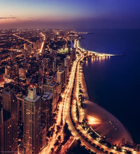 Northern view from John Hancock Center, Chicago