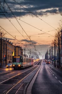Streetcar at Kennedy Bridge, Bonn
