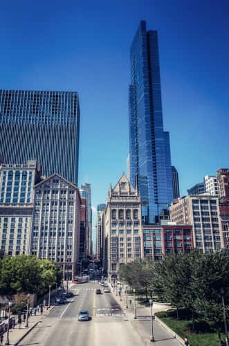 Chicago from Nichols Bridgeway
