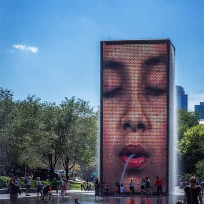 Crown Fountain, Chicago, USA