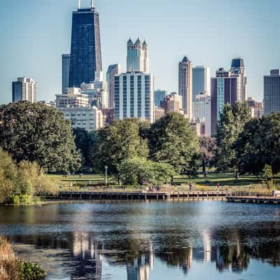 South Pond of Chicago Lincoln Park, USA