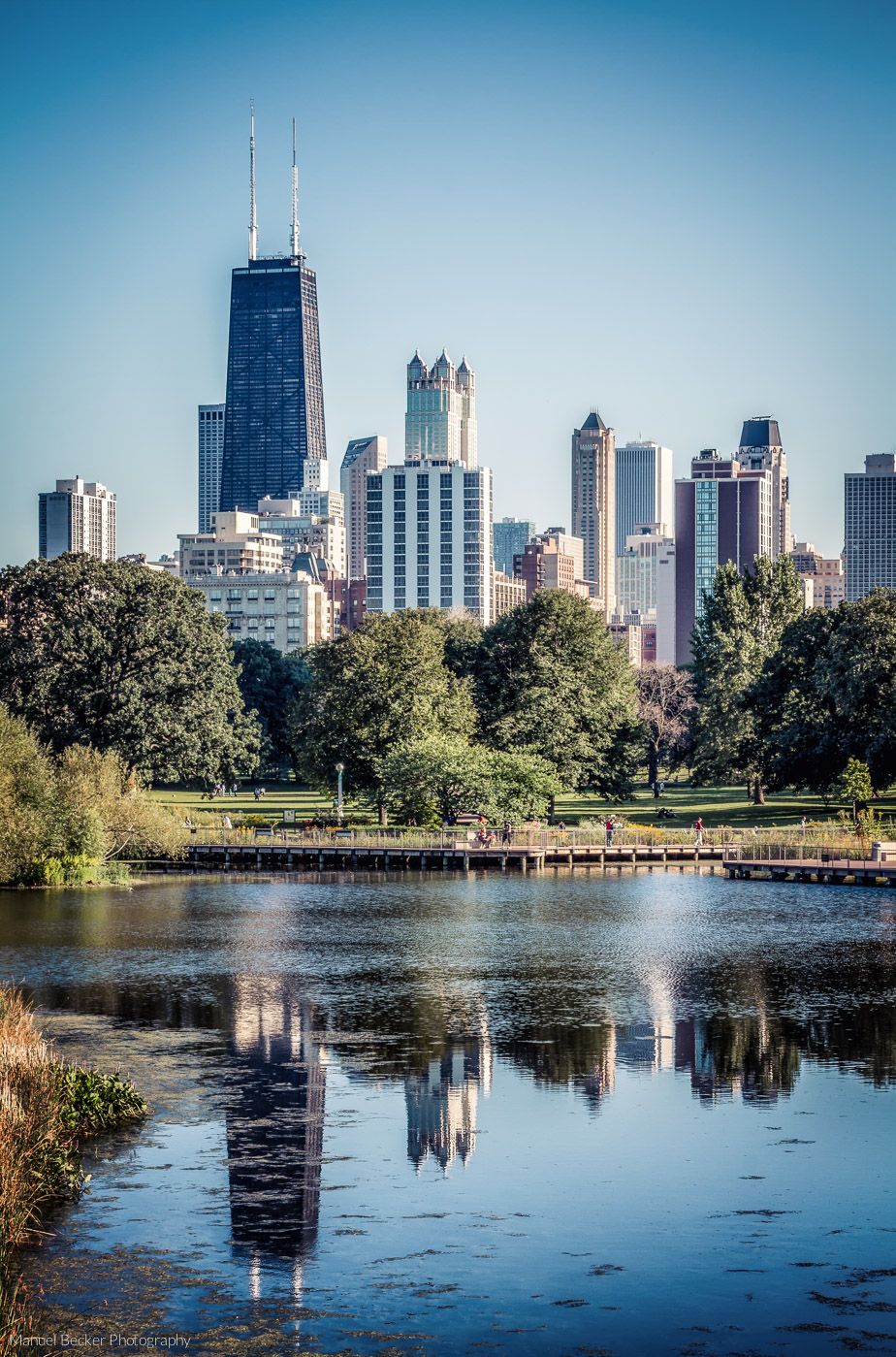 South Pond of Chicago Lincoln Park, USA