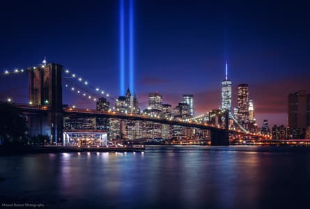 Brooklyn Bridge skyline, New York City