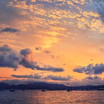 Sunset at Cannes, France