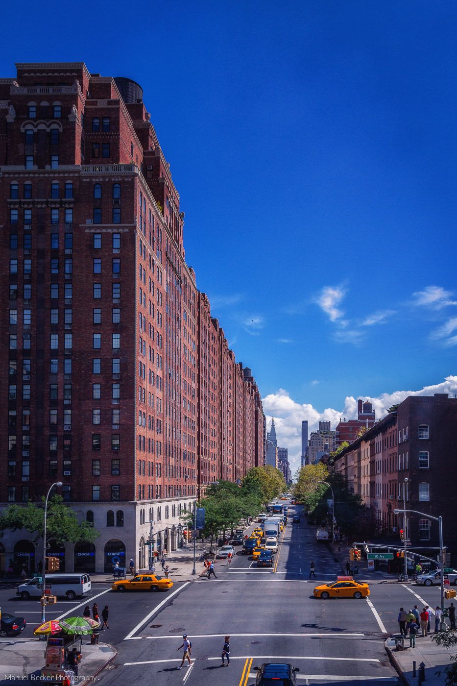 View from High Line Park, New York, USA