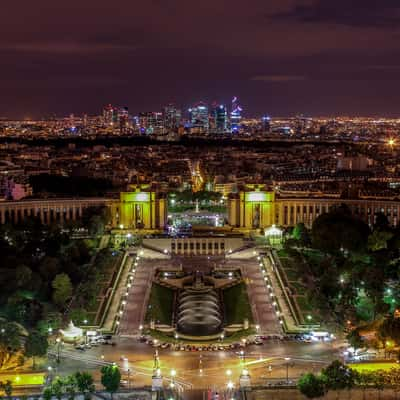 Paris City view from Eiffel tower, France