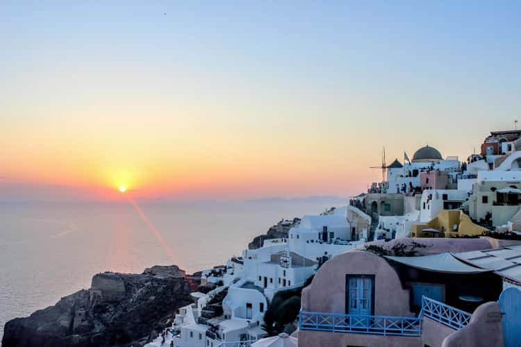 Iconic view of Oia, Santorini 
