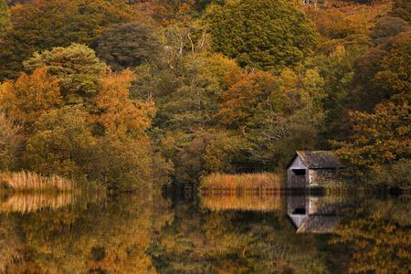 Boathouse on Rydal Water in the English Lake District
