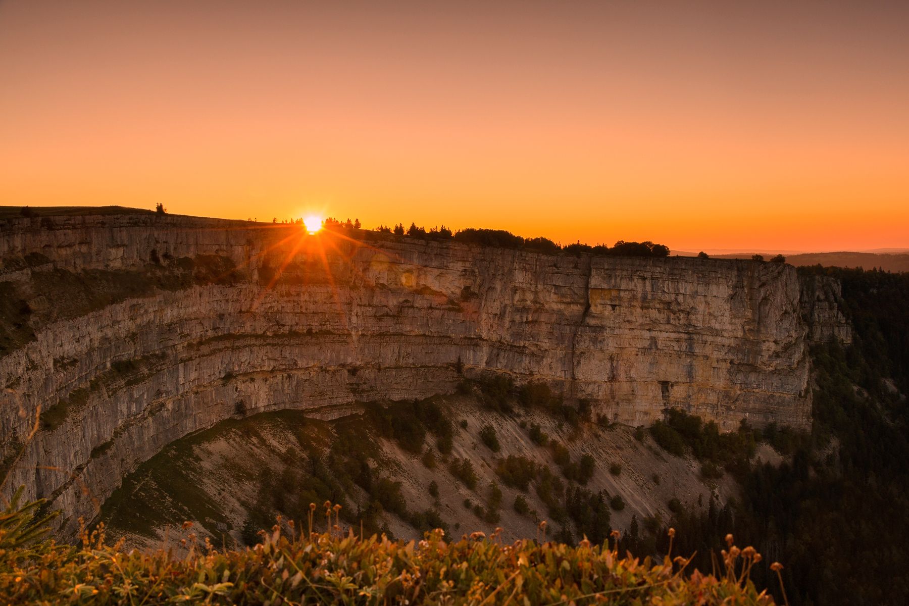 Creux du Van sunrise, Switzerland