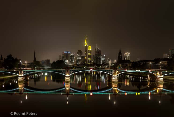 View from the Flößerbrücke, Frankfurt am Main