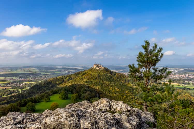 The view on Hohenzollern Castle from Zellerhorn Gipfel