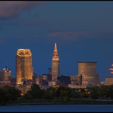 Moonrise Over Cleveland, USA