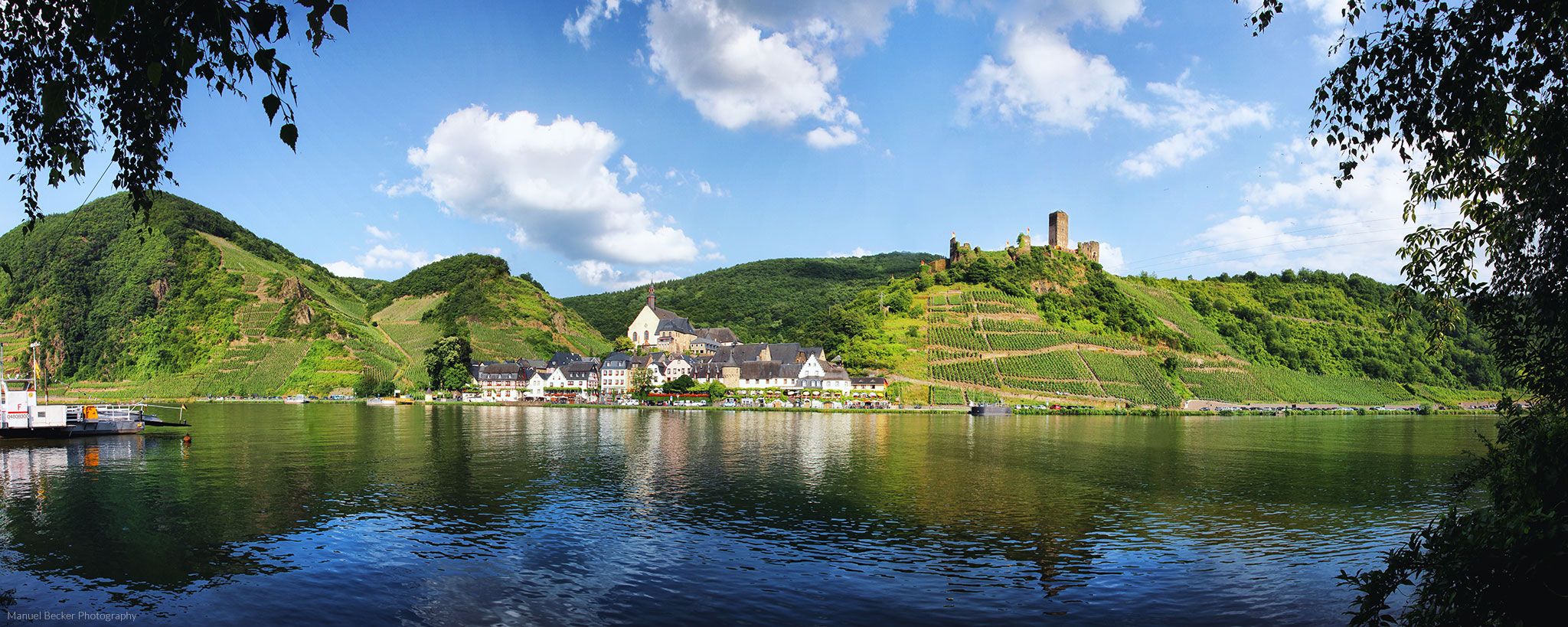 Panorama of Beilstein at Moselle, Germany