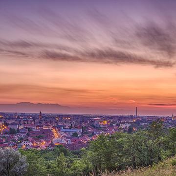 Panoramic view over the Oradea, Romania