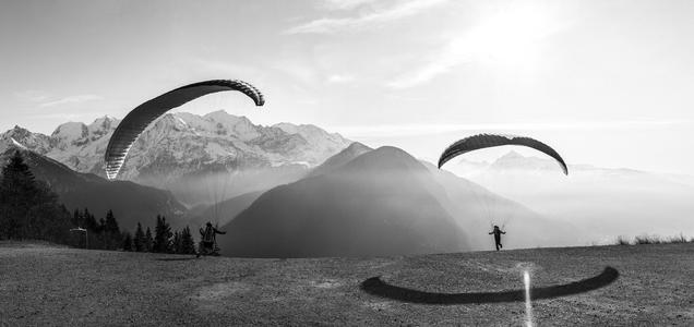 Plaine-Joux paragliding departure