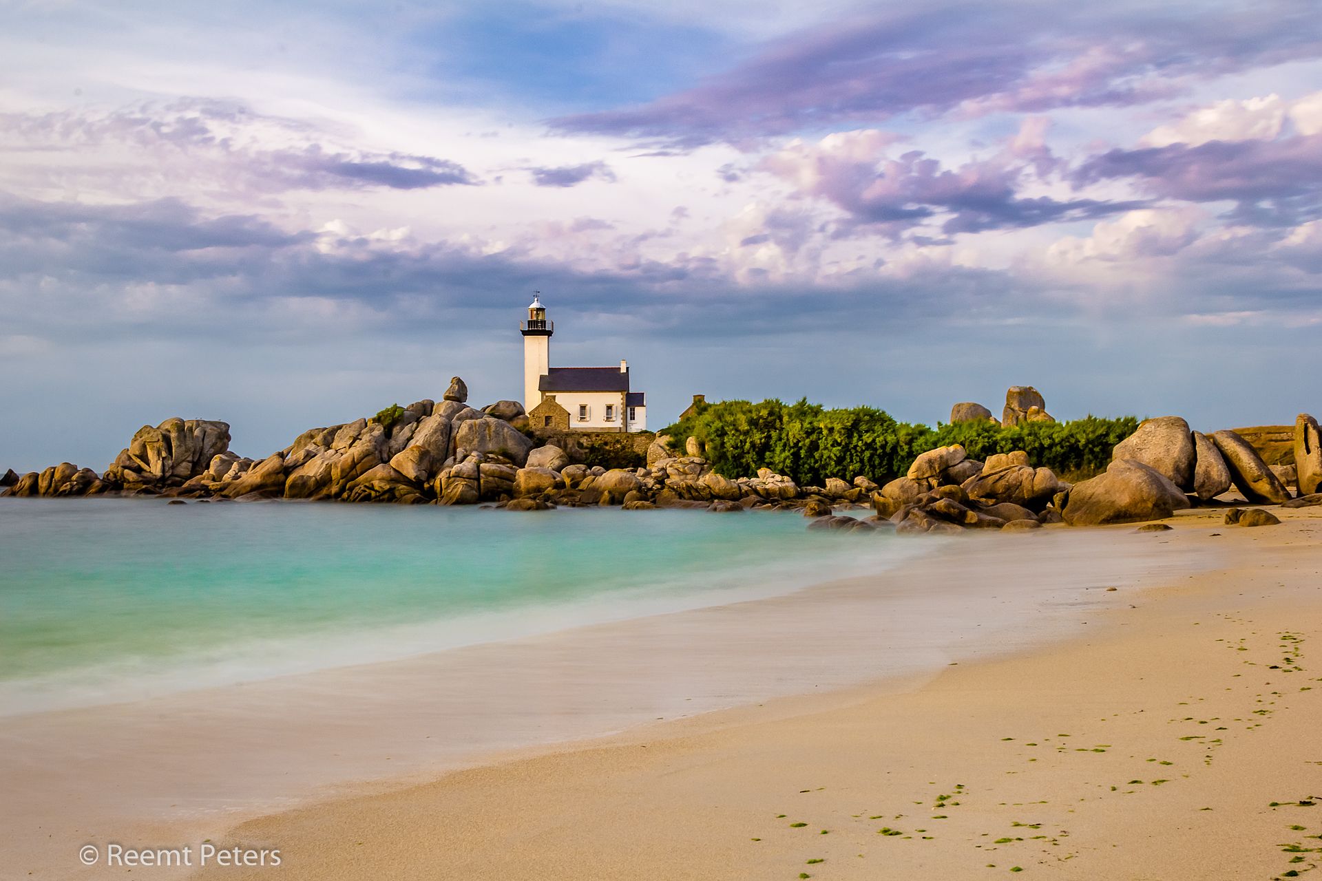 Lighthouse of Pontusval (Phare de Pontusval), Brittany, France