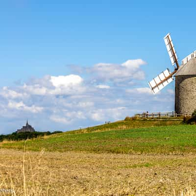 The mill of Saint-Michel (Moidrey Mill), France