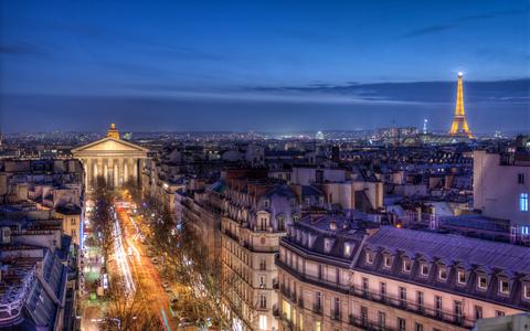 Top of 'Le Printemps', View of Paris