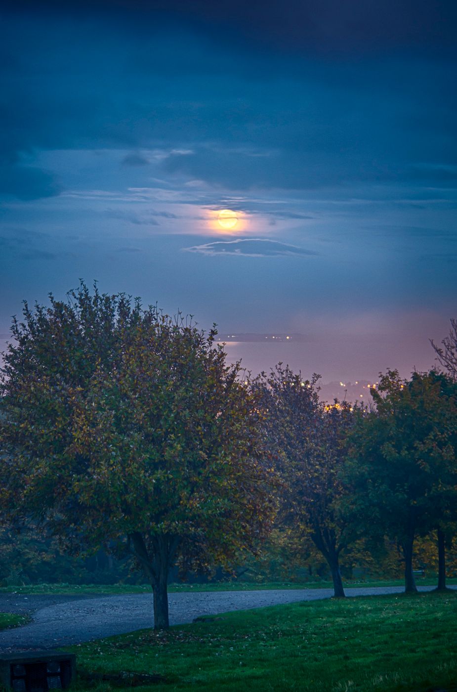 Firth of Forth under the Moon, United Kingdom