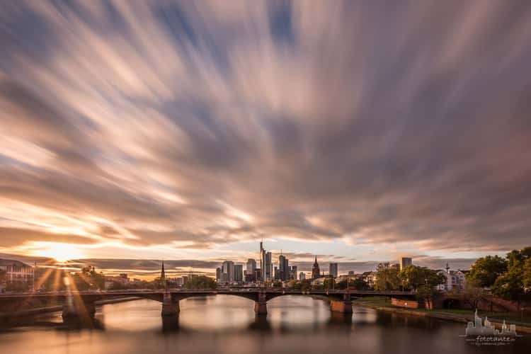 View from the Flößerbrücke, Frankfurt am Main