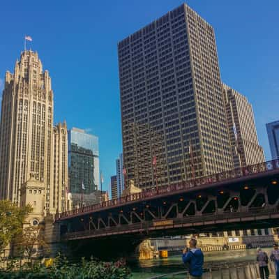 Michigan Avenue Bridge, Chicago, USA