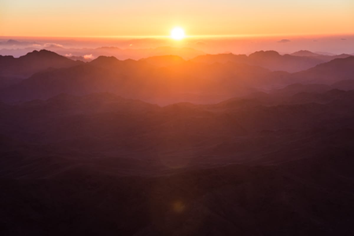 Mount Sinai Sunrise, Egypt