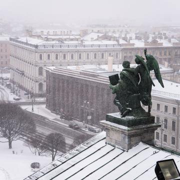 On top of Isaac's Cathedral, Russian Federation