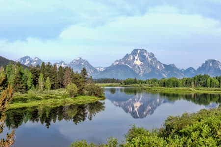 Oxbow Bend at sunset