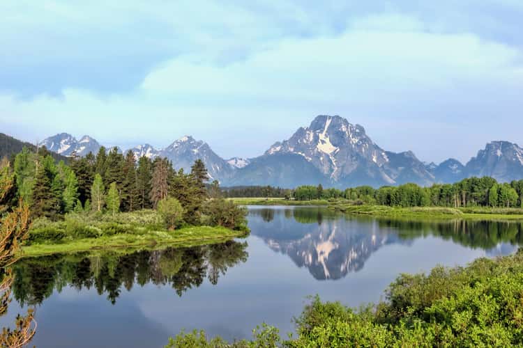 Oxbow Bend at sunset