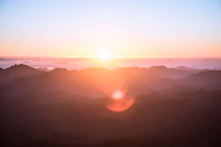 Sunrise on Mount Sinai