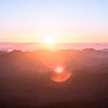 Sunrise on Mount Sinai, Egypt