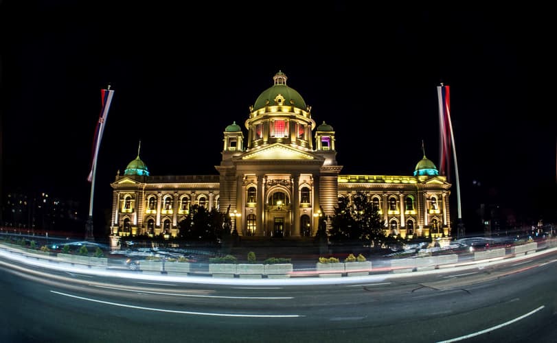 The House of the National Assembly of Serbia, in Belgrade