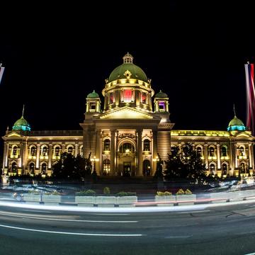 The House of the National Assembly of Serbia, in Belgrade, Serbia