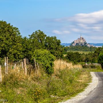 The road to Saint-Michel, France