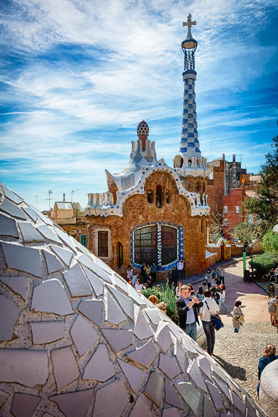 Gatehouse of Park Güell, Spain