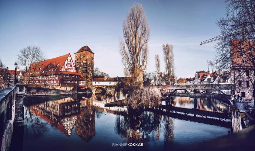 Old town and Henkersbrücke, Nuremberg