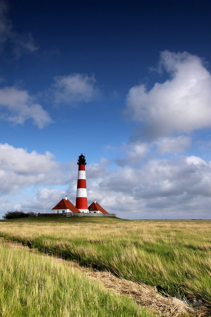 Lighthouse Westerheversand, Germany