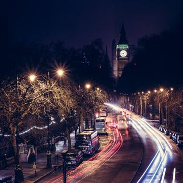 Street to Big Ben, London, United Kingdom