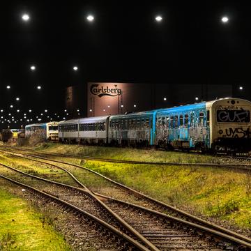 Train depot, Denmark