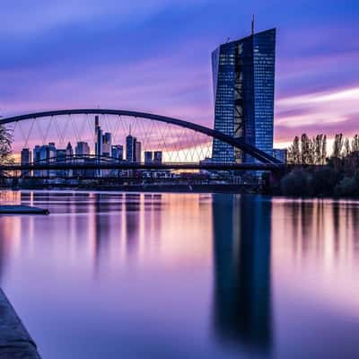 Osthafenbrücke, Frankfurt am Main, Germany