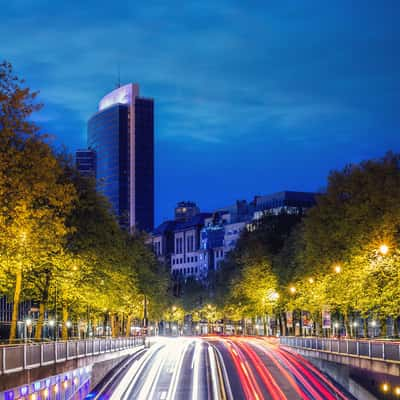 City alley in Brussels, Belgium