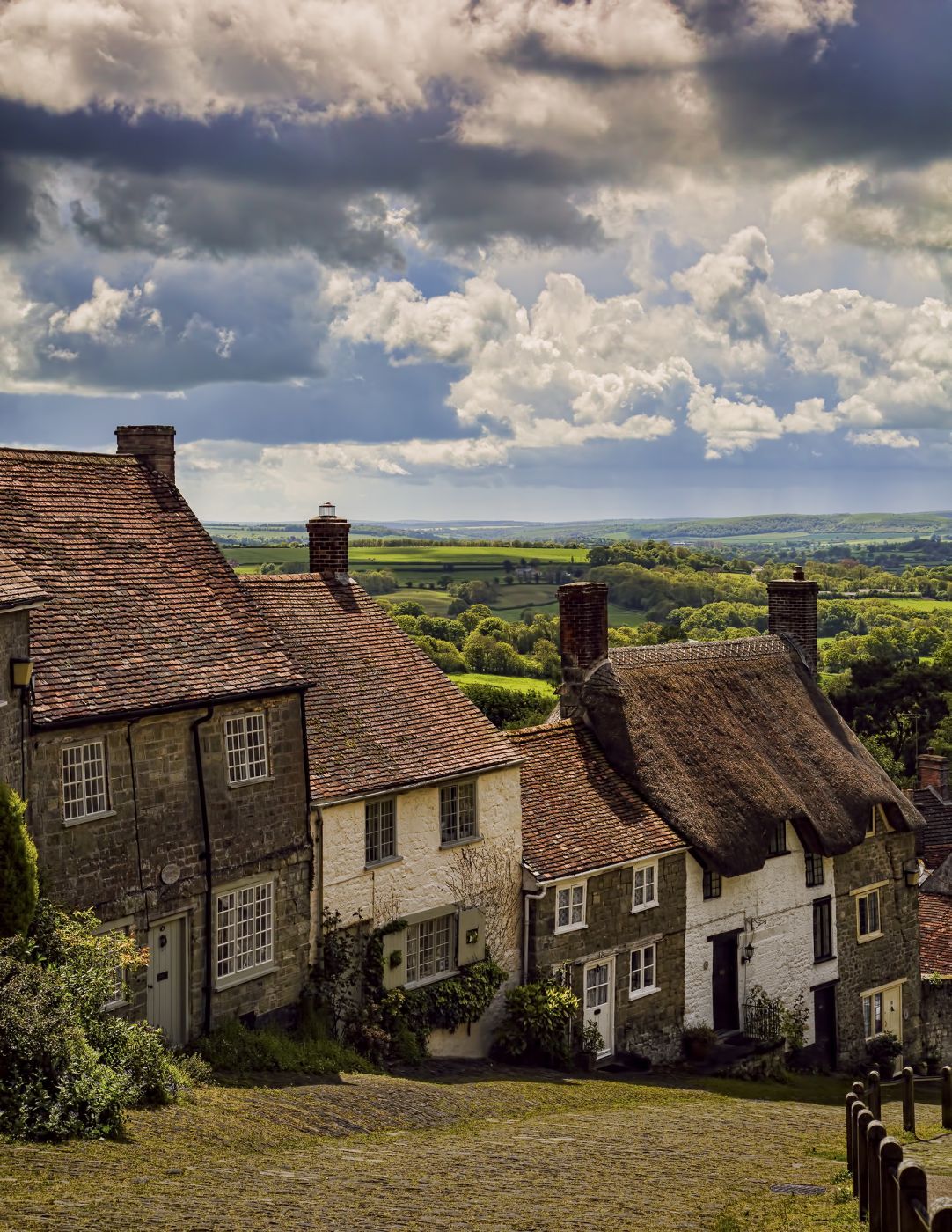 Gold Hill in Shaftesbury, United Kingdom