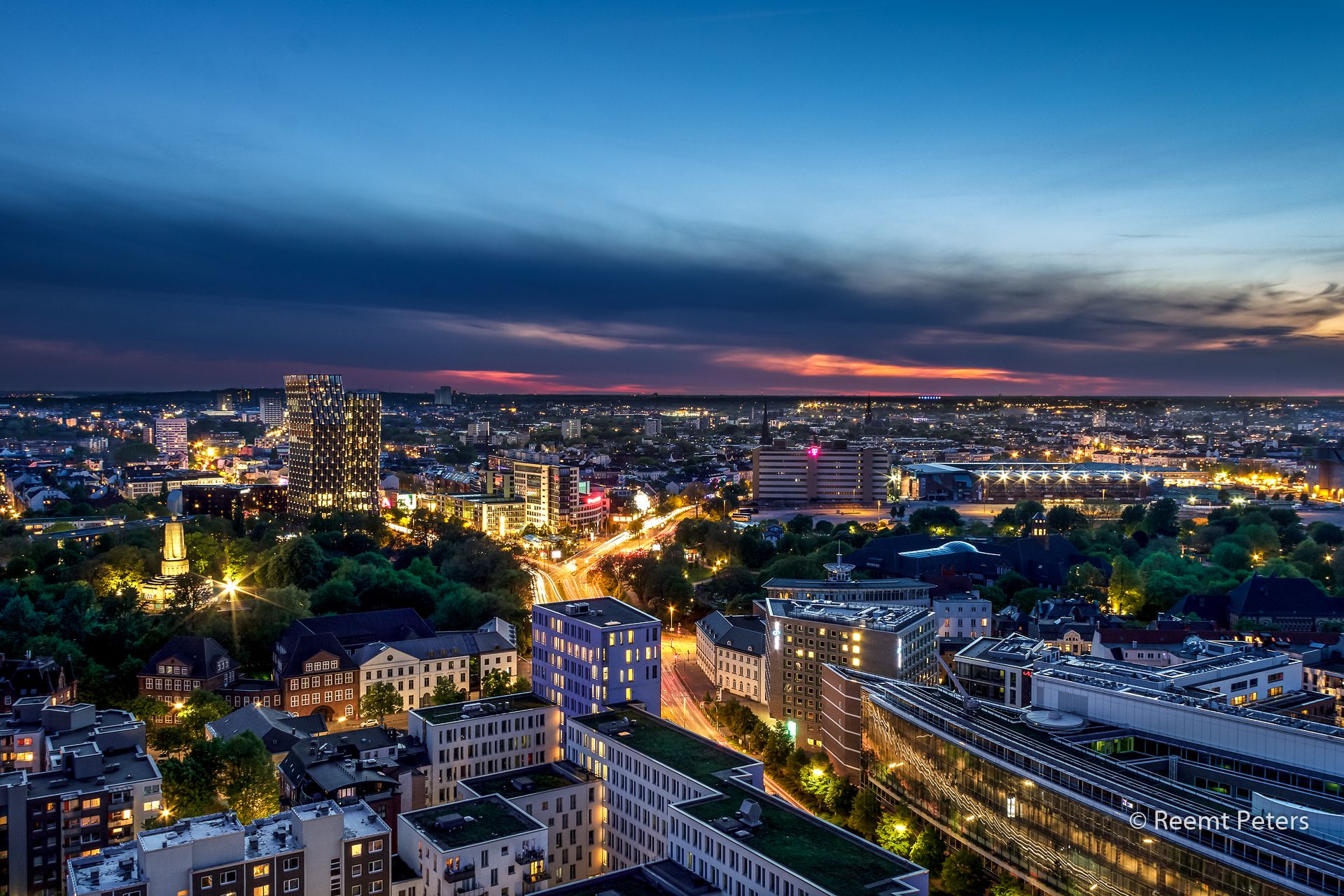 View from Saint Michael´s Church, Hamburg, Germany