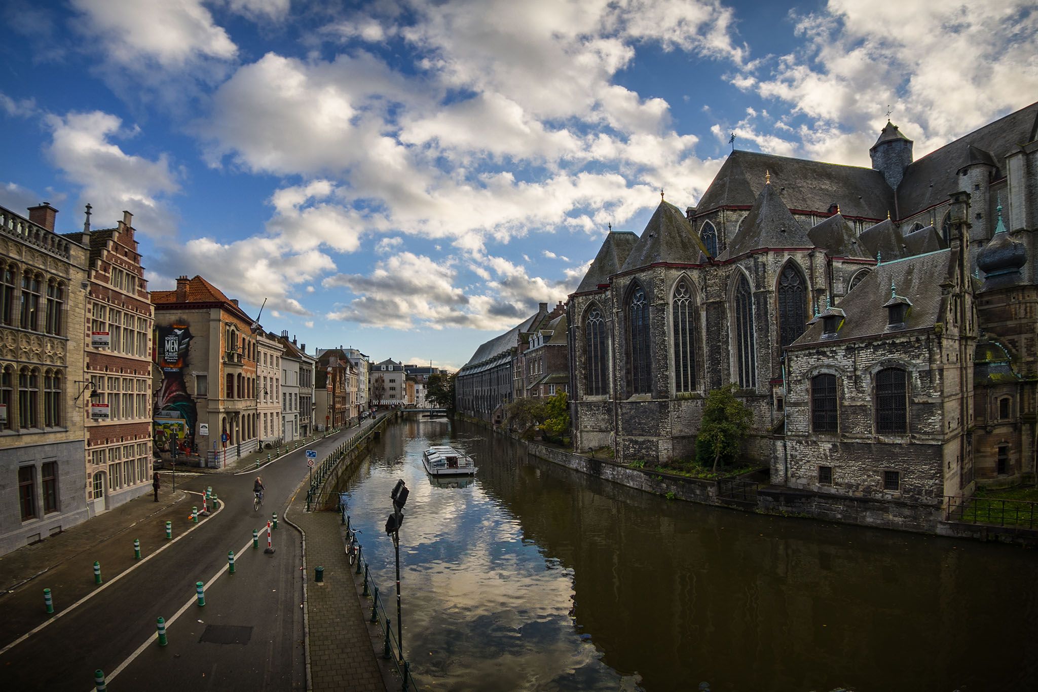 Leie River canals, Ghent, Belgium