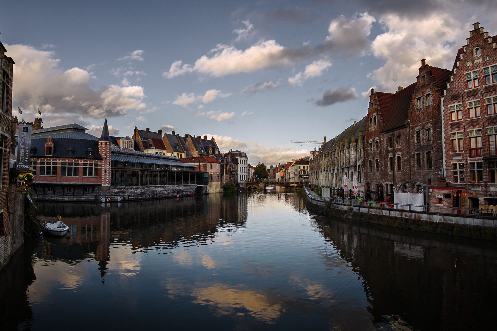 Leie River canals, Ghent, Belgium