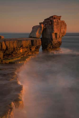 Sunset at Pulpit Rock, Dorset